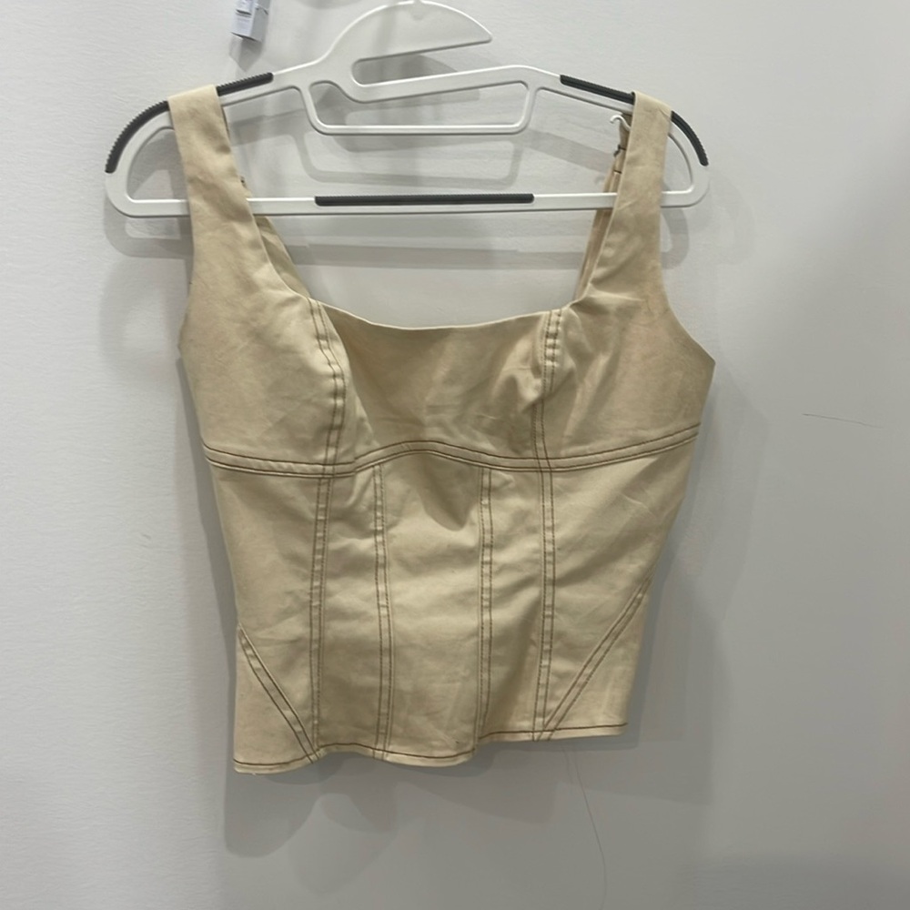 PRINCESS POLLY beige corset top